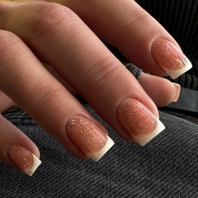 NAILSOFTHENIGHT Base reflectante 08 - base reflectante de camuflaje con brillo (melocotón), 10 ml