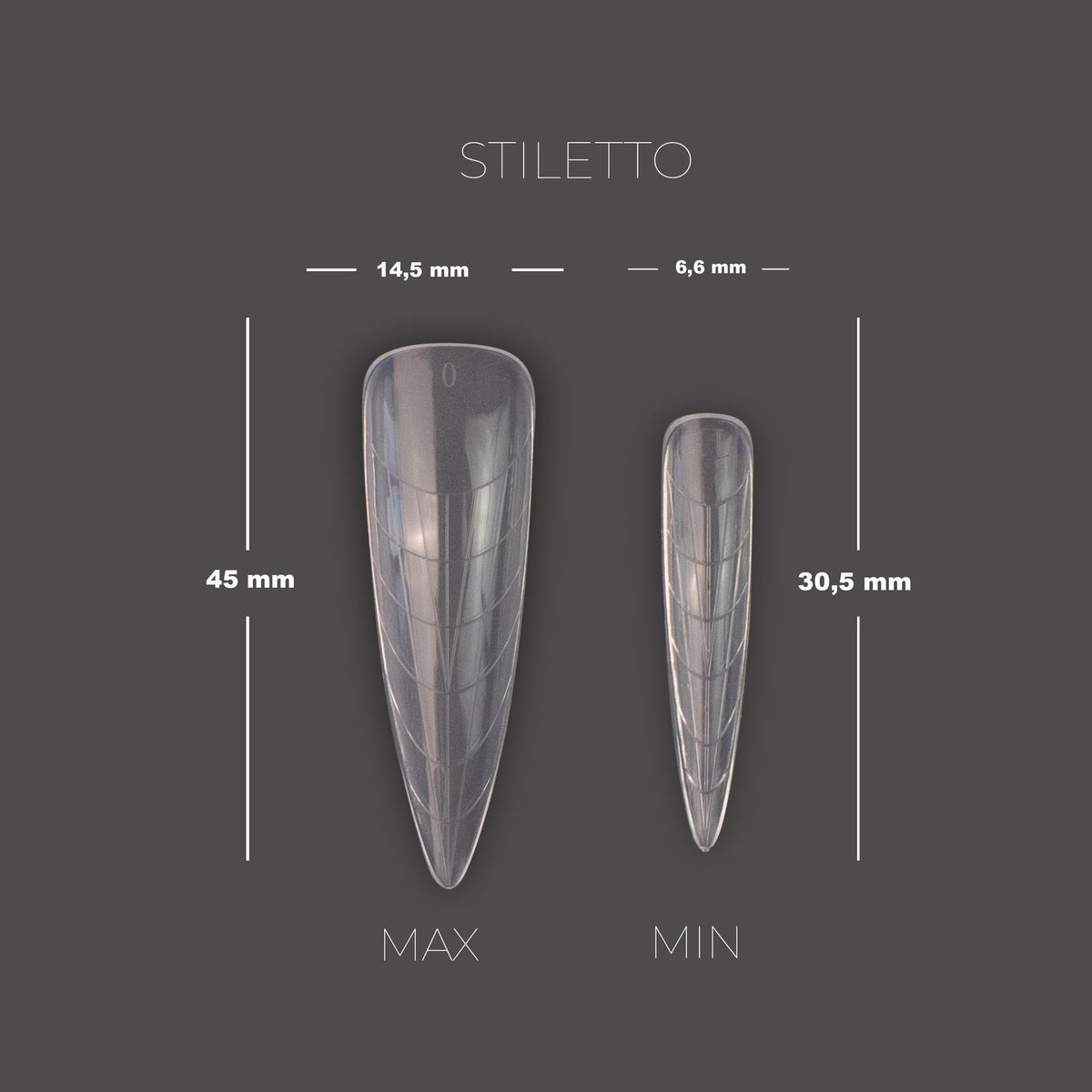 TOUCH Tips para uñas de modelado con moldes superiores, 288 unidades, Mix 8 en 1 + molde