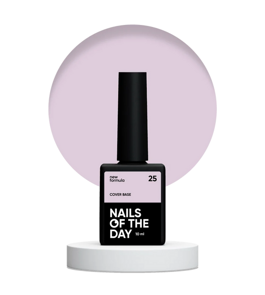 Nailsoftheday Cover base NEW Formula 25 - base camuflaje de color rosa suave, 10 ml