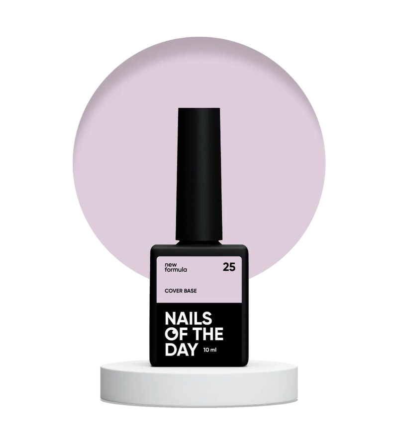Nailsoftheday Cover base NEW Formula 25 - base camuflaje de color rosa suave, 10 ml