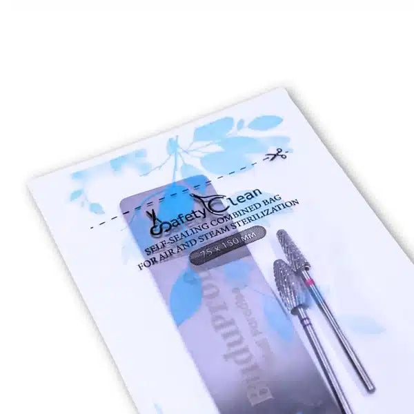 Bolsas de Esterilización 75×150, Azul Combinadas – Transparentes. Doble Indicador, 100 uds.