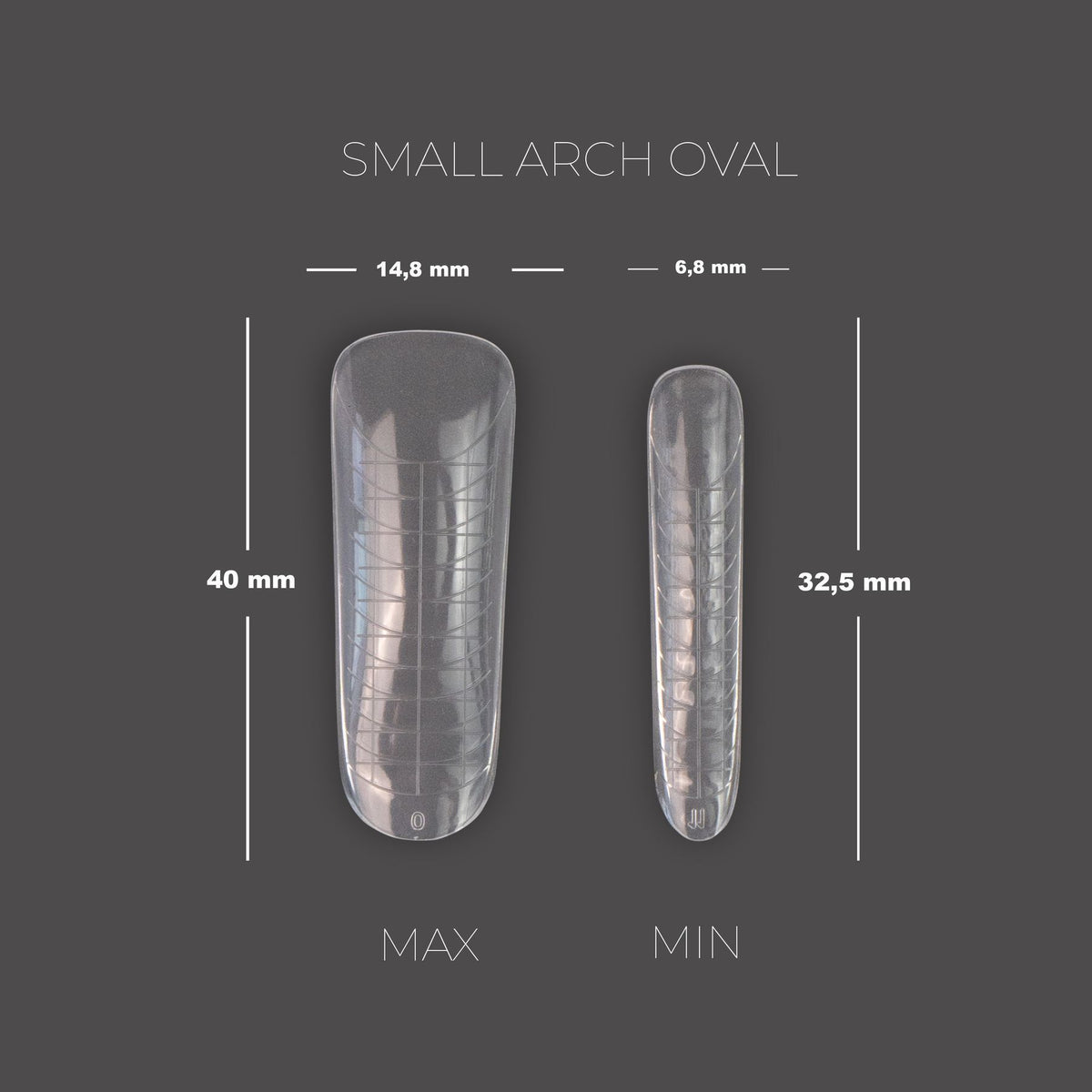 TOUCH Tips para uñas de modelado con moldes superiores, 288 unidades, Mix 8 en 1 + molde
