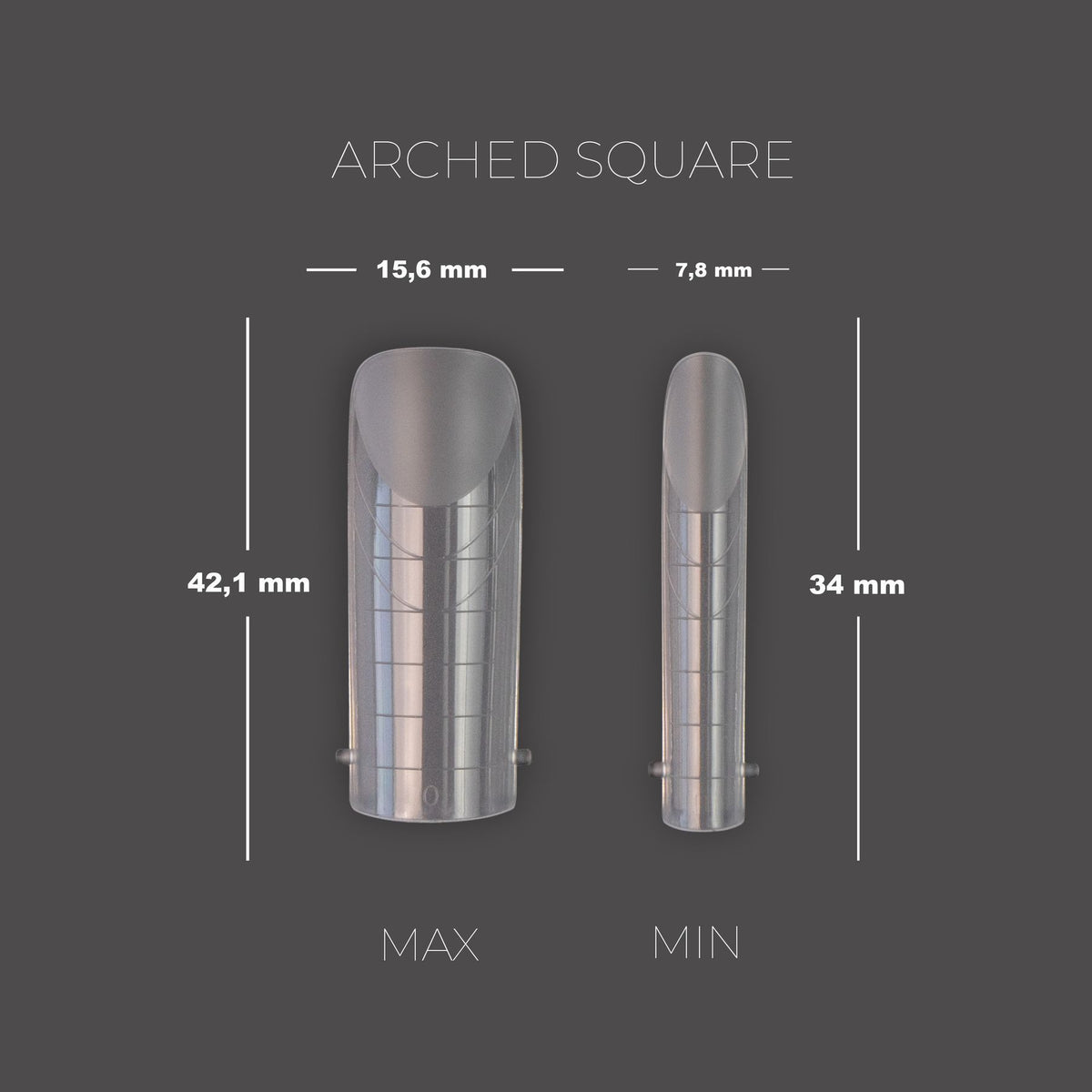 TOUCH Tips para uñas de modelado con moldes superiores, 288 unidades, Mix 8 en 1 + molde