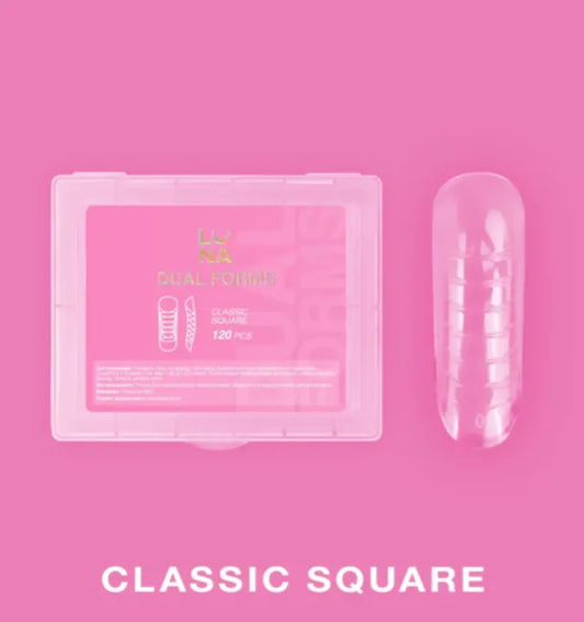 Lunamoon Dual Nail Forms Classic Square