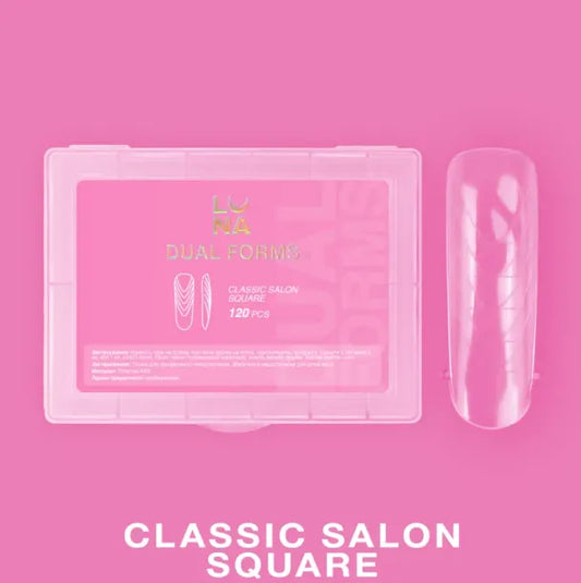 Lunamoon Dual Nail Forms Classic Salon Square