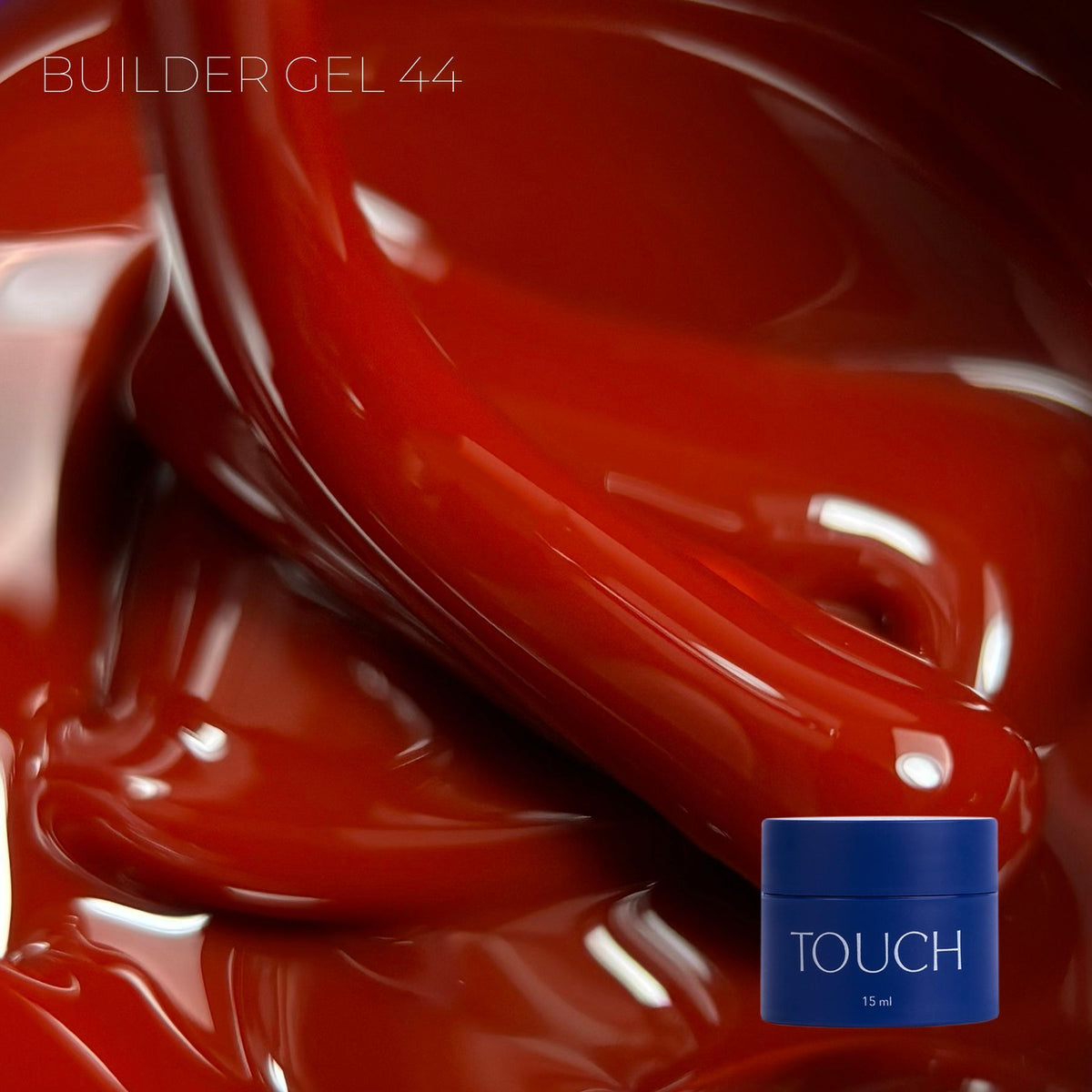 TOUCH Builder gel 15ml, 44 (Cherry coded)