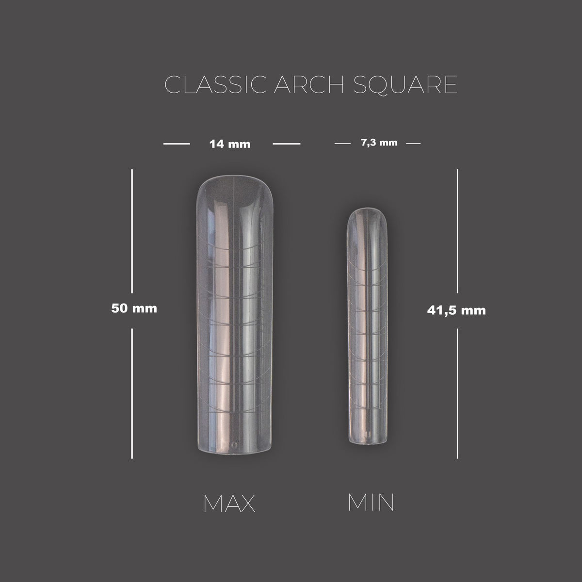TOUCH Tips para uñas de modelado con moldes superiores, 288 unidades, Mix 8 en 1 + molde