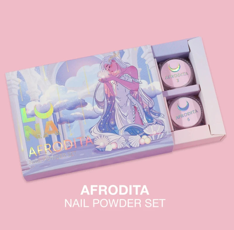 Lunamoon Afrodita Nail Powder Set 6pcs