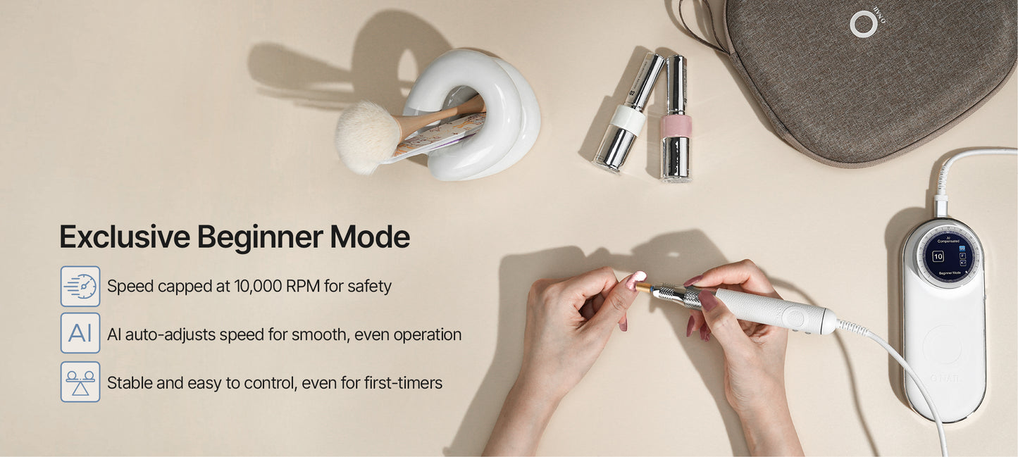 O·NAIL Smart Nail Drill | Torno de Uñas Inteligente Profesional 50.000 rpm y 96 W