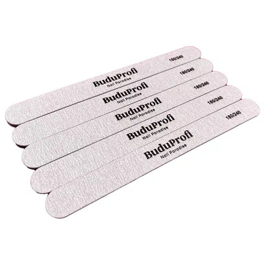 Pack de 5 Limas de Uñas, Doble Cara, 4 mm de Grosor.