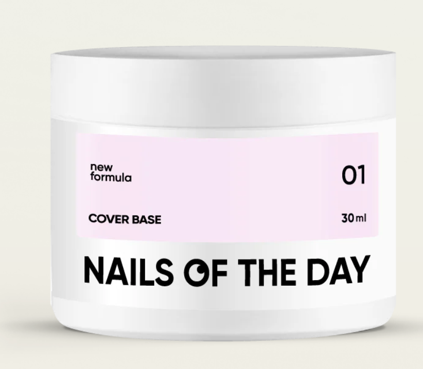 Nailsoftheday Cover base NEW Formula 01 - base de camuflaje rosa claro para uñas