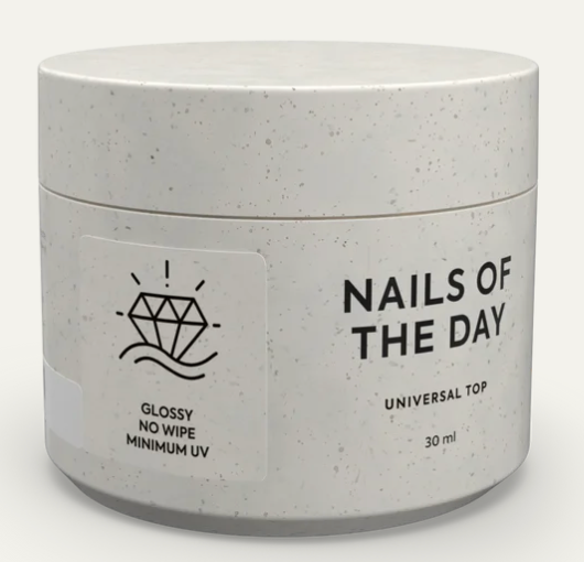 NAILSOFTHEDAY Universal Top — top coat brillante sin capa pegajosa con filtros UV 10/30/50ml