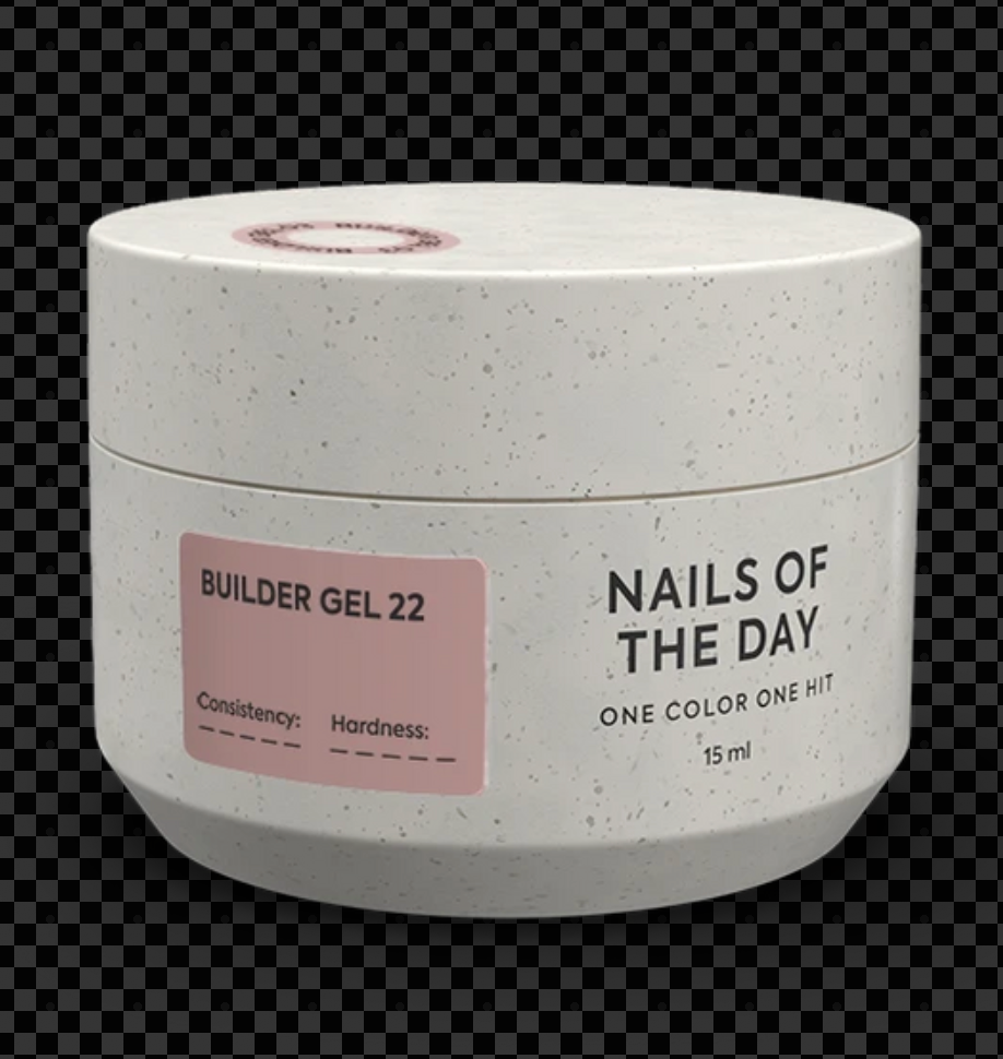 NAILSOFTHEDAY Builder Gel 22 — gel nude para extensiones de uñas, 15ml/30 ml
