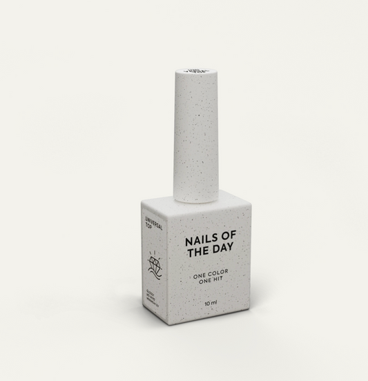 NAILSOFTHEDAY Universal Top — top coat brillante sin capa pegajosa con filtros UV mínimos, 10 ml