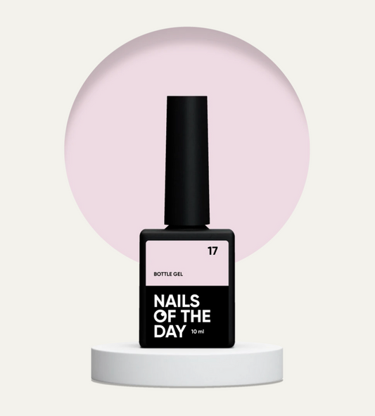 NAILSOFTHEDAY Bottle Gel 17 – gel ultrafuerte rosa suave, 10 ml