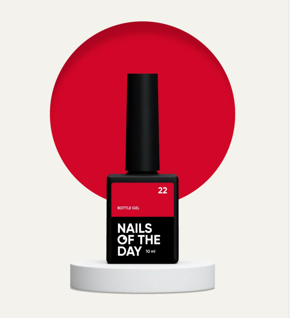 NAILSOFTHEDAY Bottle Gel 22 – Gel Extra Fuerte Frambuesa Oscuro, 10 ml