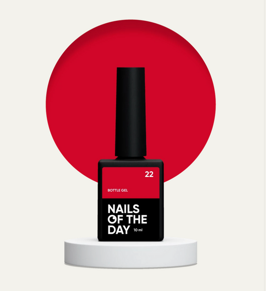 NAILSOFTHEDAY Bottle Gel 22 – Gel Extra Fuerte Frambuesa Oscuro, 10 ml