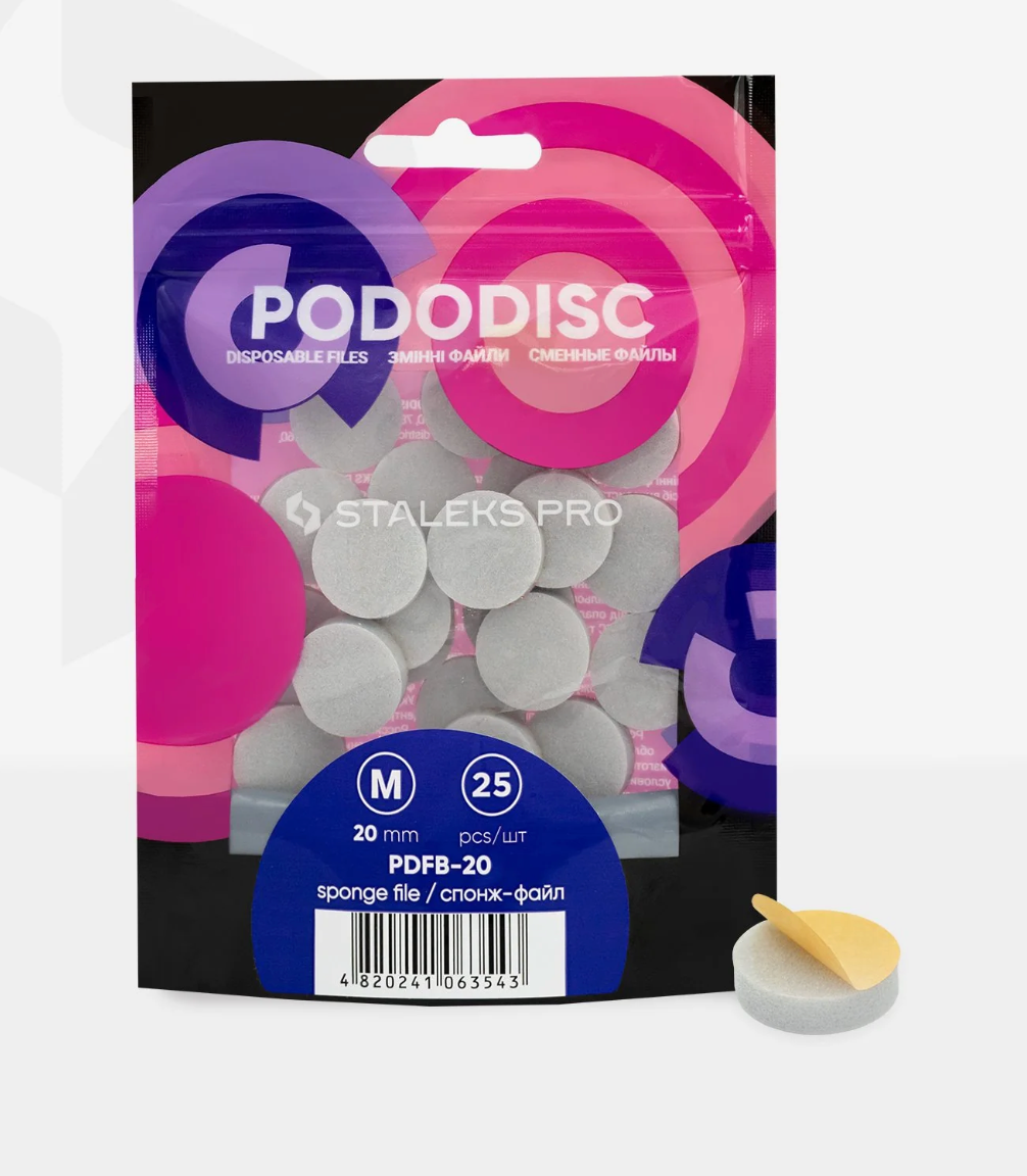 Staleks Recambio Esponjas PODODISC M(25 Uds.)
