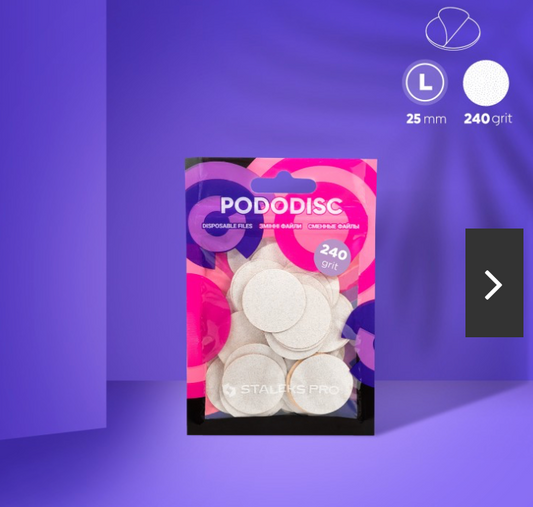 Staleks Desechables para Pododisc L grano 240 (50 uds)