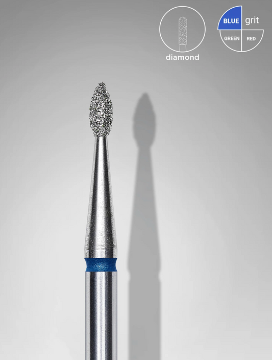 STALEKS Fresa Diamantada Tipo Gota Azul 1,6 4MM