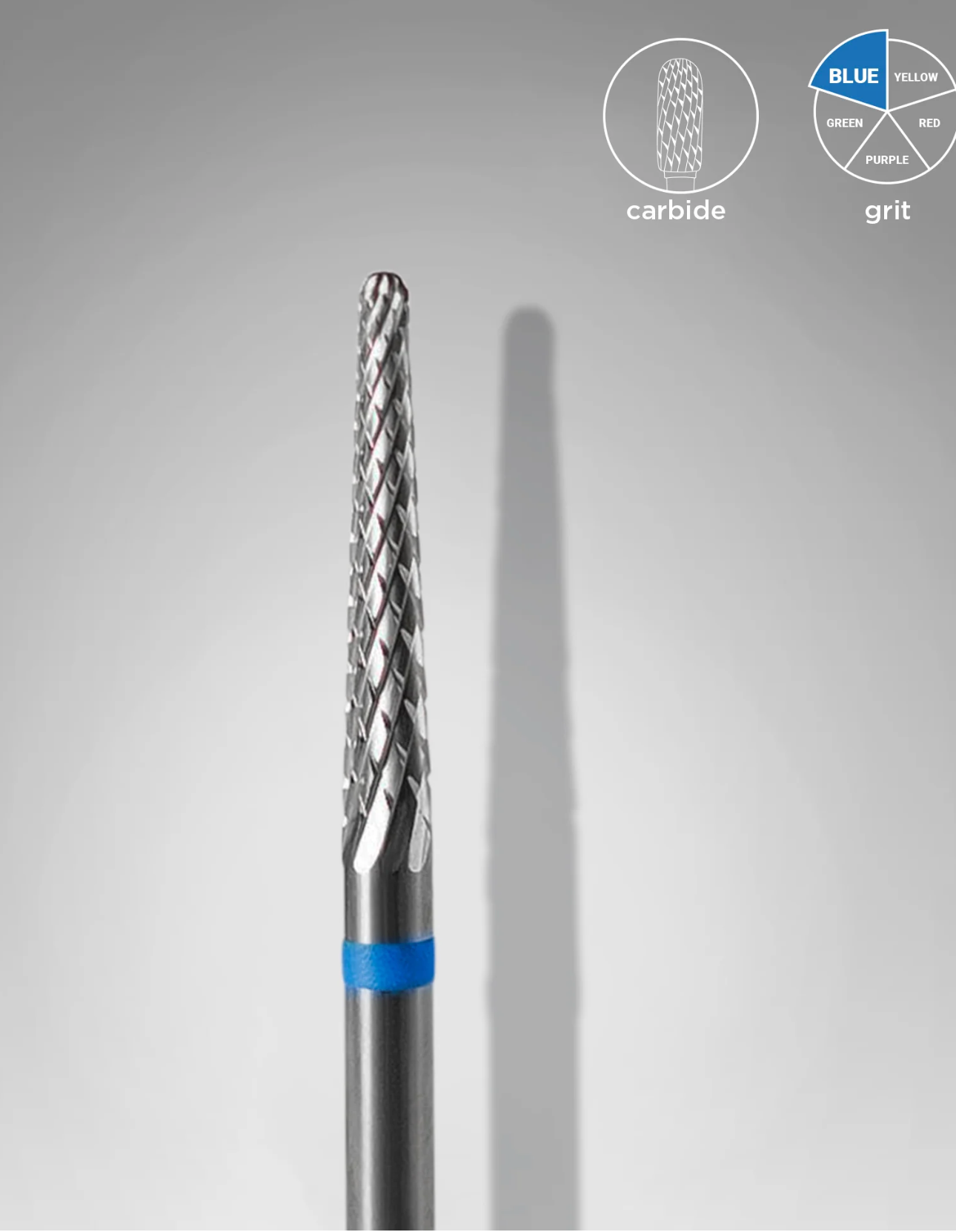 Fresa De STALEKS FRESA Carburo  Cono Azul  2,3 Mm /  14 Mm