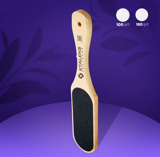 Lima de madera para pies BEAUTY & CARE 10 TYPE 1 100/180 grit