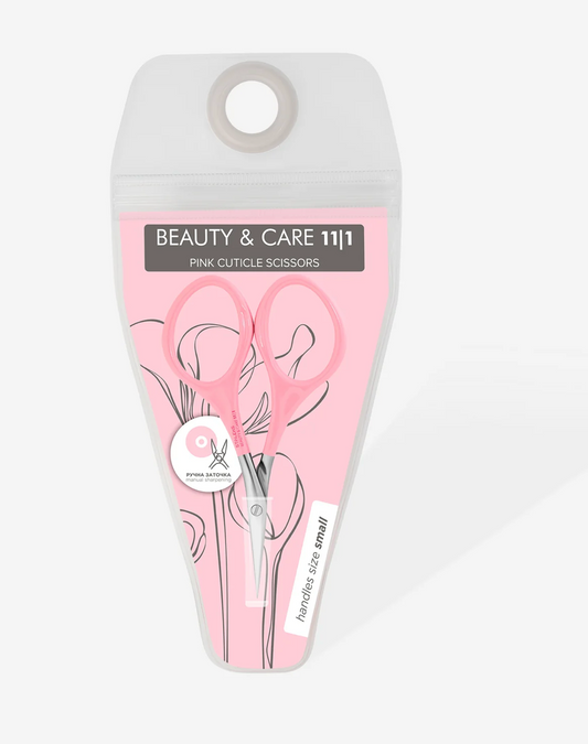 Tijeras para cutícula rosa BEAUTY & CARE 11 TYPE 1