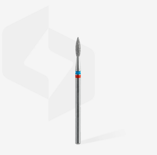 Broca de diamante para clavos DUO flame rojo-azul EXPERT diámetro de la cabeza 2,1 mm / pieza de trabajo 8 mm