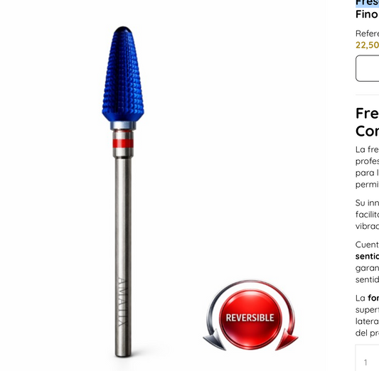Fresa Amatix Tornado Blue+ Corte Fino