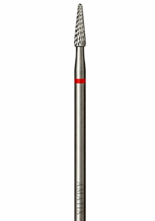 Fresa Amatix Cone Precision Corte Fino. rojo