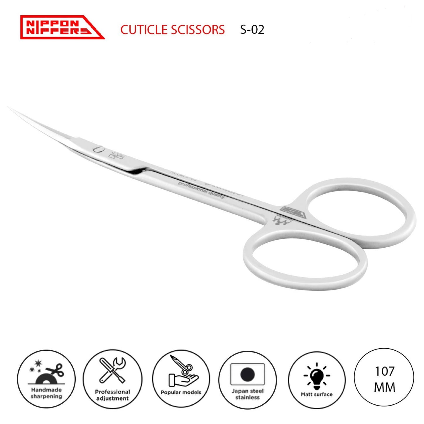 Nippon Nippers Tijeras. Serie 2. 107 mm. Mangos Rectos S-02