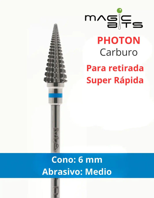 Fresa Carburo Magic Bits Cono Photon Medio.