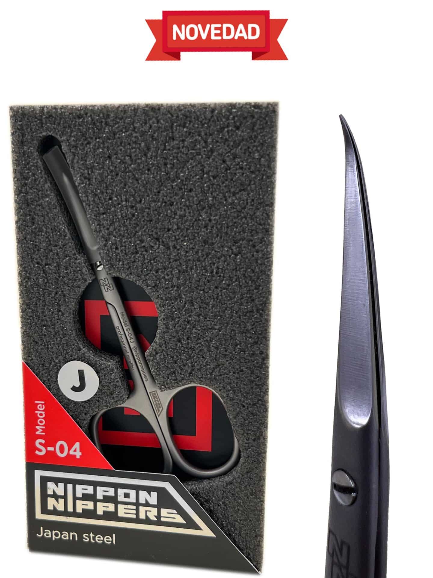 Nippon Nippers Tijeras. Serie 4 J con gancho. 99 mm. S-04-J