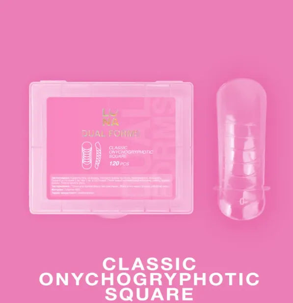 Lunamoon Dual Nail Forms Classic Onychogryphotic Square