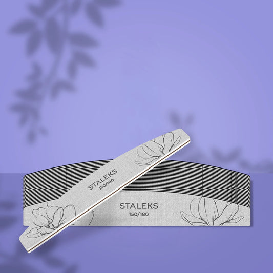 STALEKS EXPERT 40 Lima de uñas mineral media luna, grano 150/180 (25 uds.)