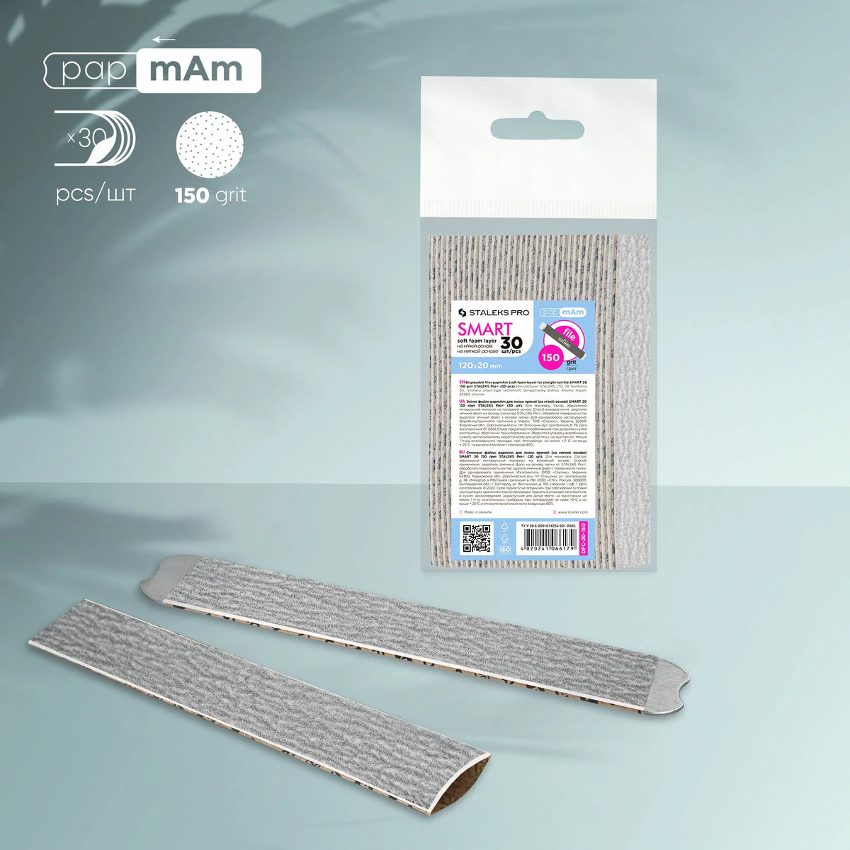 STALEKS SMART 20 papmAm Limas para lijado directo sobre una base blanda, grano 150 (30 uds.)
