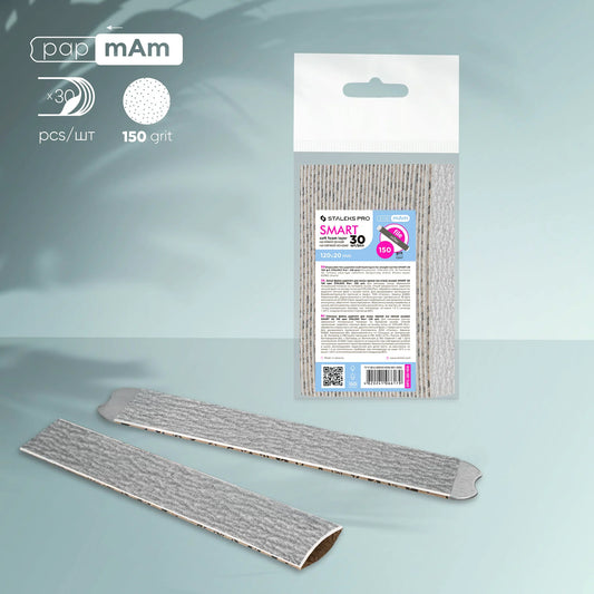STALEKS SMART 20 papmAm Limas para lijado directo sobre una base blanda, grano 150 (30 uds.)