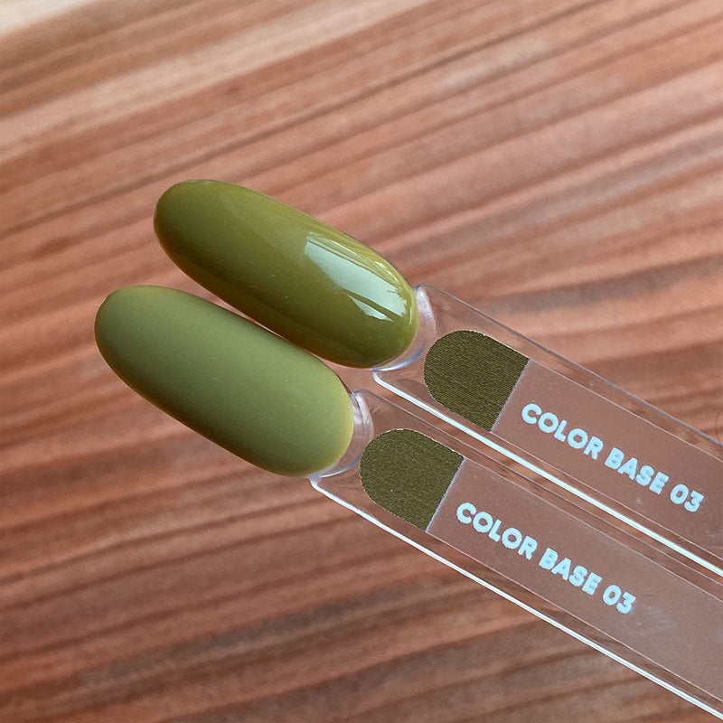 NAILSOFTHEDAY Сolor base 03 – base de color para uñas (verde caqui), 10 ml