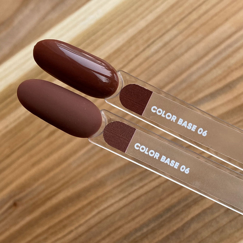 NAILSOFTHEDAY Сolor base 06 – base de color para uñas (marrón saturado), 10 ml