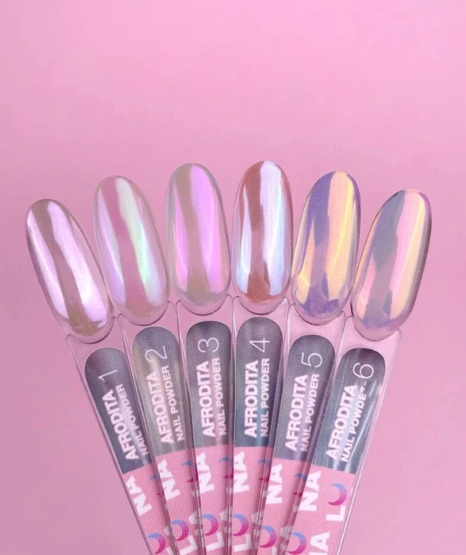 Lunamoon Afrodita Nail Powder Set 6pcs