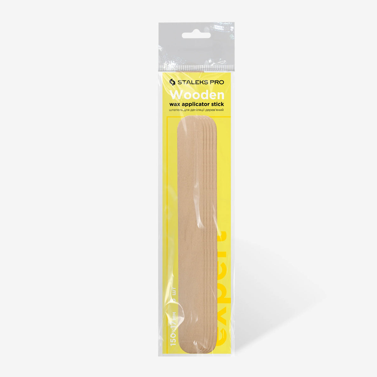 STALEKS EXPERT Espátula depilatoria de madera, 150x17 mm (5 uds.)