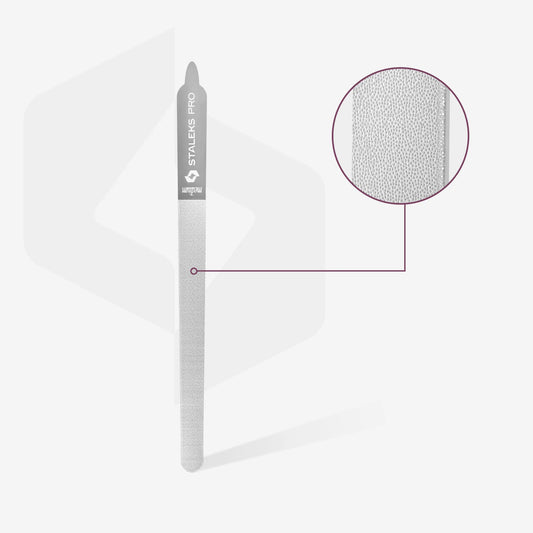 STALEKS EXPERT 11 Lima láser para uñas, 155 mm (recta con mango)