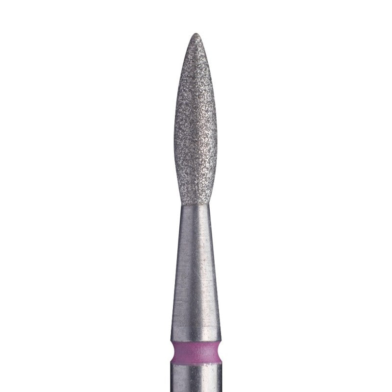 Fresa Staleks "llama" punta, roja 2.1 mm / parte activa 8 mm