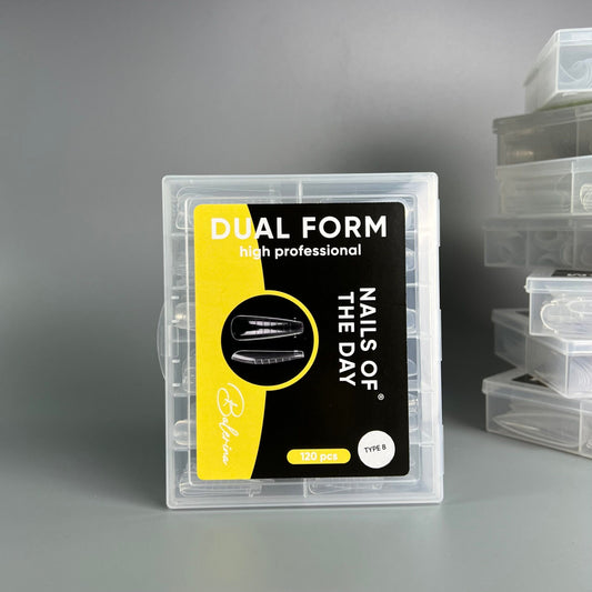 NAILSOFTHEDAY Bailarina de forma dual (Tipo 8) — formas de bailarina superiores para uñas, 120 piezas