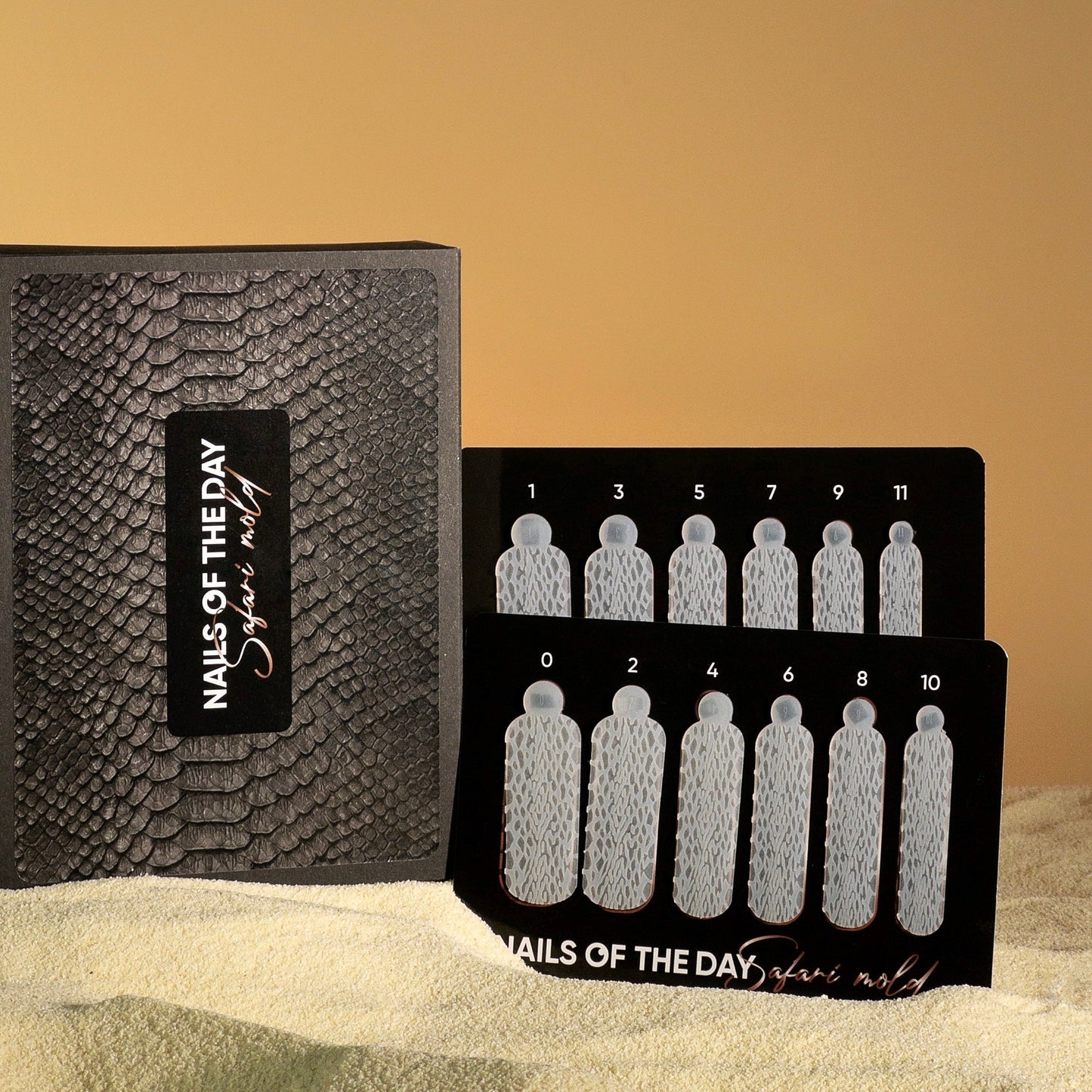 NAILSOFTHEDAY Serpiente Safari Salvaje, forma de silicona;12 piezas/caja: moldes de silicona para formas superiores/serpiente (Tipo 12), 12 piezas en una caja de marca.