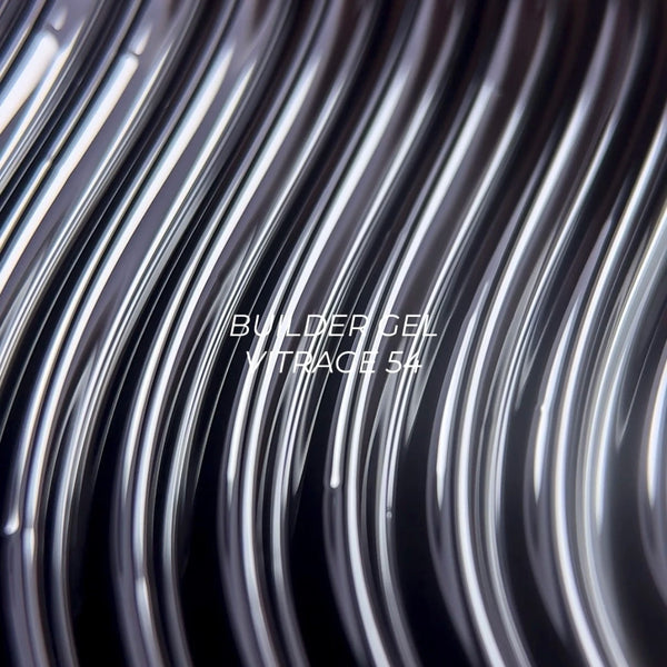 NAILSOFTHEDAY Builder gel 54 Vitrage — gel constructor vitral negro para extensión de uñas, 15 ml