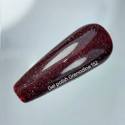 NAILSOFTHEDAY Gel Polish Grenadine — esmalte semipermanente burdeos (granada) reflectante, 10 ml