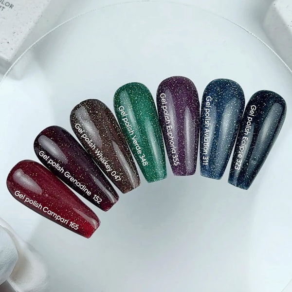 NAILSOFTHEDAY Gel Polish Grenadine — esmalte semipermanente burdeos (granada) reflectante, 10 ml