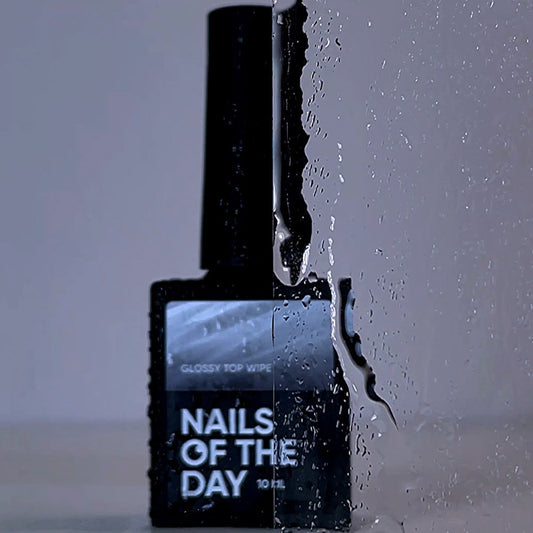 NAILSOFTHEDAY Toallita superior brillante - superficie brillante con una capa pegajosa, sin filtros UV, 10 ml