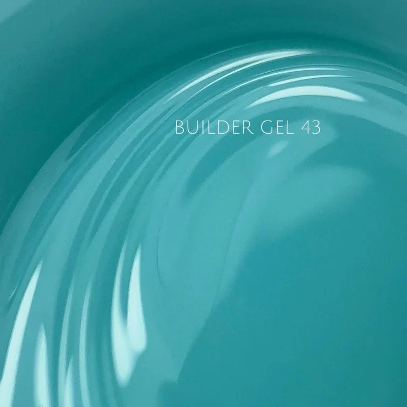 NAILSOFTHEDAY Builder Gel 43 — gel azul claro para extensiones de uñas, 15 ml